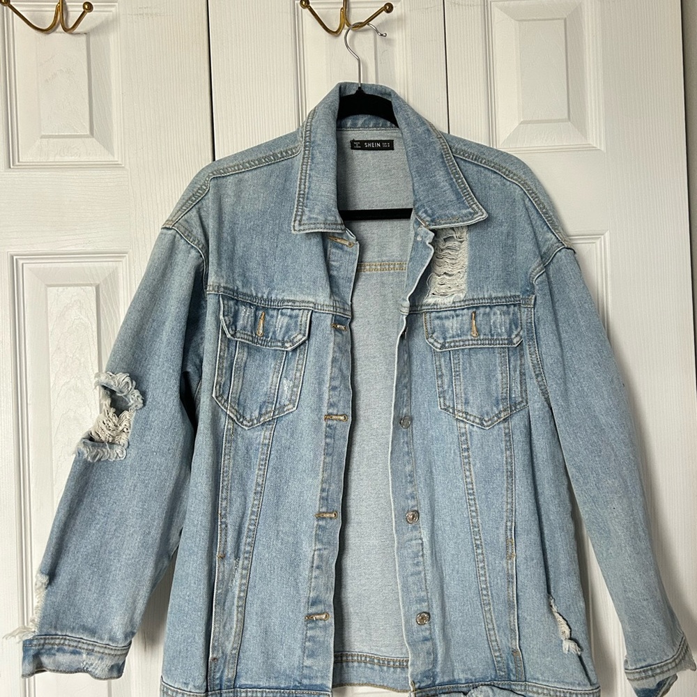 Shein Light Blue Denim Jacket
